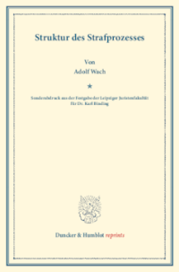 Struktur des Strafprozesses