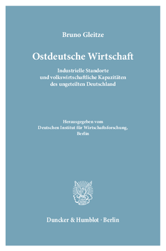 Ostdeutsche Wirtschaft Ostdeutsche Wirtschaft