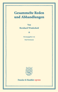 Gesammelte Reden und Abhandlungen