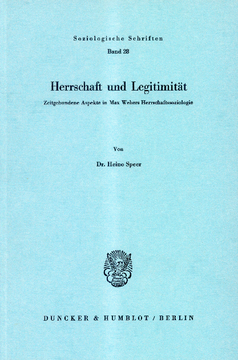 Herrschaft und Legitimität Herrschaft und Legitimität