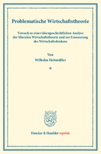 Problematische Wirtschaftstheorie
