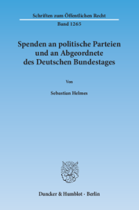 Spenden an politische Parteien und an Abgeordnete des Deutschen Bundestages
