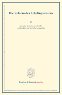 Die Reform des Lehrlingswesens
