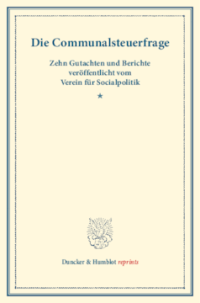 Die Communalsteuerfrage
