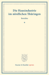 Die Hausindustrie im nördlichen Thüringen