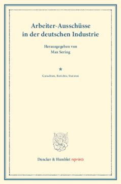 Arbeiter-Ausschüsse in der deutschen Industrie