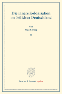 Die innere Kolonisation im östlichen Deutschland
