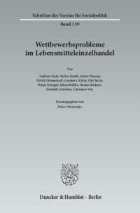 Wettbewerbsprobleme im Lebensmitteleinzelhandel