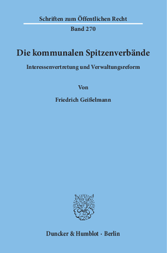 Die kommunalen Spitzenverbände Die kommunalen Spitzenverbände