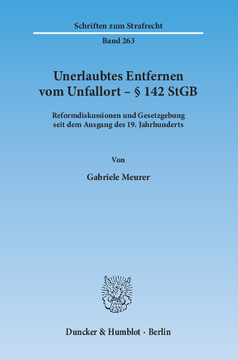 Unerlaubtes Entfernen vom Unfallort – § 142 StGB Unerlaubtes Entfernen vom Unfallort – § 142 StGB