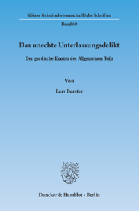 Das unechte Unterlassungsdelikt