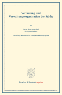 Verfassung und Verwaltungsorganisation der Städte