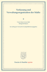 Verfassung und Verwaltungsorganisation der Städte