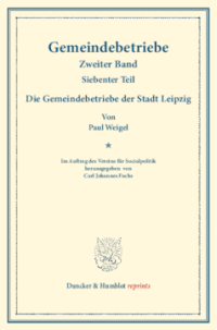 Die Gemeindebetriebe der Stadt Leipzig