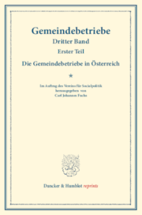 Die Gemeindebetriebe in Österreich