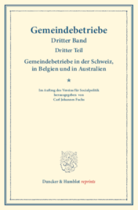 Gemeindebetriebe in der Schweiz, in Belgien und in Australien