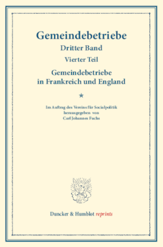 Gemeindebetriebe in Frankreich und England