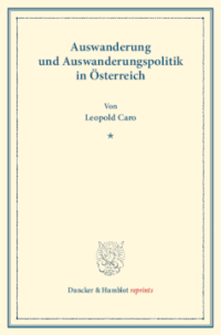 Auswanderung und Auswanderungspolitik in Österreich