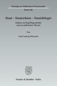 Staat – Staatsräson – Staatsbürger