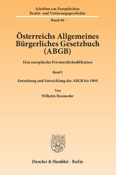 Österreichs Allgemeines Bürgerliches Gesetzbuch (ABGB) Österreichs Allgemeines Bürgerliches Gesetzbuch (ABGB)