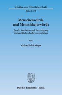 Menschenwürde und Menschheitswürde
