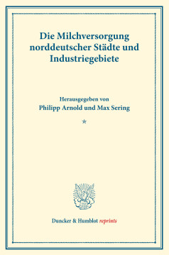 Die Milchversorgung norddeutscher Städte und Industriegebiete Die Milchversorgung norddeutscher Städte und Industriegebiete