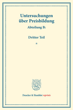 Preisbildung für gewerbliche Erzeugnisse Preisbildung für gewerbliche Erzeugnisse