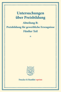 Die Preisentwicklung in der Steinkohlengasindustrie