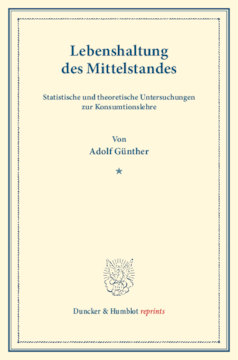 Lebenshaltung des Mittelstandes Lebenshaltung des Mittelstandes