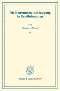 Die Konsumvereinsbewegung in Großbritannien