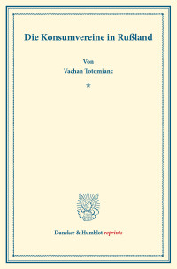 Die Konsumvereine in Rußland