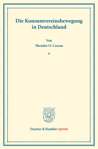 Die Konsumvereinsbewegung in Deutschland