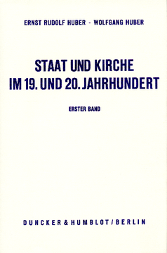 Staat und Kirche im 19. und 20. Jahrhundert Staat und Kirche im 19. und 20. Jahrhundert