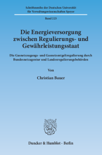 Die Energieversorgung zwischen Regulierungs- und Gewährleistungsstaat