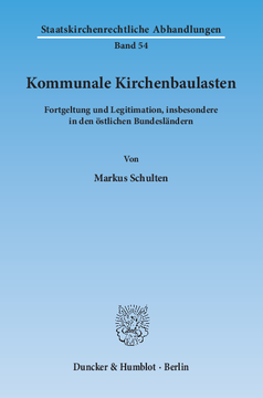 Kommunale Kirchenbaulasten Kommunale Kirchenbaulasten
