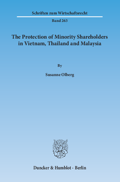 The Protection of Minority Shareholders in Vietnam, Thailand and Malaysia