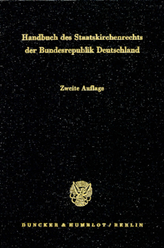 Handbuch des Staatskirchenrechts der Bundesrepublik Deutschland