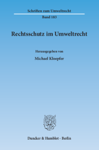 Rechtsschutz im Umweltrecht