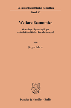 Welfare Economics Welfare Economics