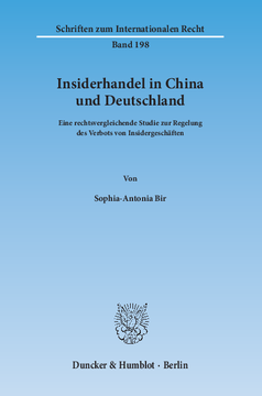 Insiderhandel in China und Deutschland