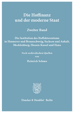 Die Hoffinanz und der moderne Staat Die Hoffinanz und der moderne Staat