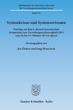 Systemkrisen und Systemvertrauen