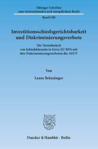 Investitionsschiedsgerichtsbarkeit und Diskriminierungsverbote