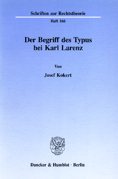 Der Begriff des Typus bei Karl Larenz