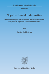 Negative Produktinformation