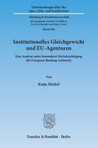 Institutionelles Gleichgewicht und EU-Agenturen