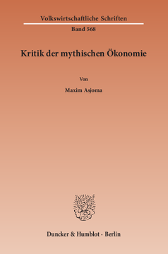 Kritik der mythischen Ökonomie