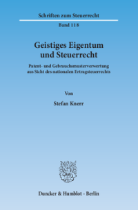 Geistiges Eigentum und Steuerrecht