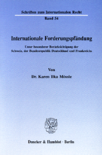 Internationale Forderungspfändung