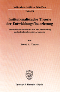 Institutionalistische Theorie der Entwicklungsfinanzierung